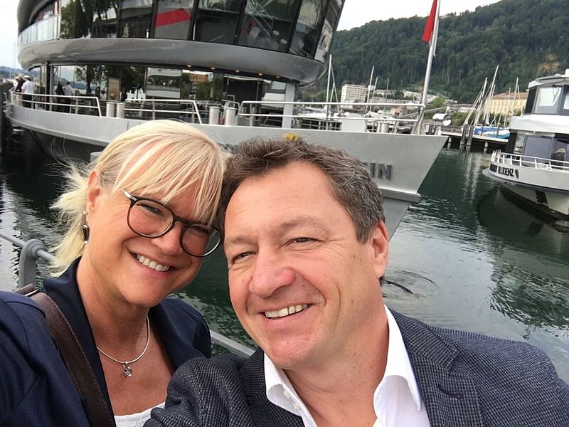 Gastgeber Ines & Harry im Hotel Almajur in Mittelberg Kleinwalsertal Gastgeber Ines & Harry im Hotel Almajur in Mittelberg Kleinwalsertal